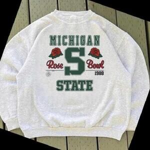 Vtg 1988 Michigan State University Spartan Sweatshirt Retro